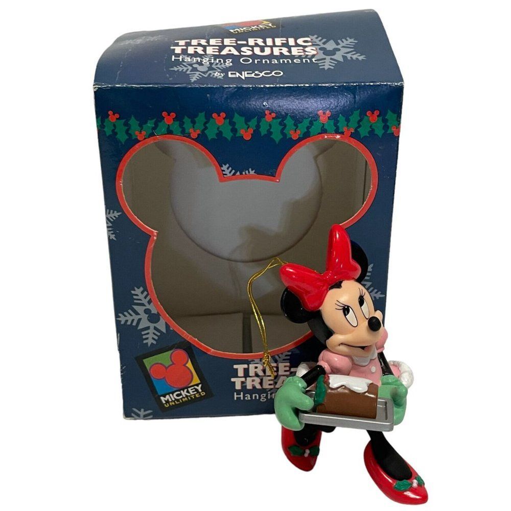 Disney Enesco Tree-rific Treasures Minnie Mouse Baking Roll Christmas  Ornament
